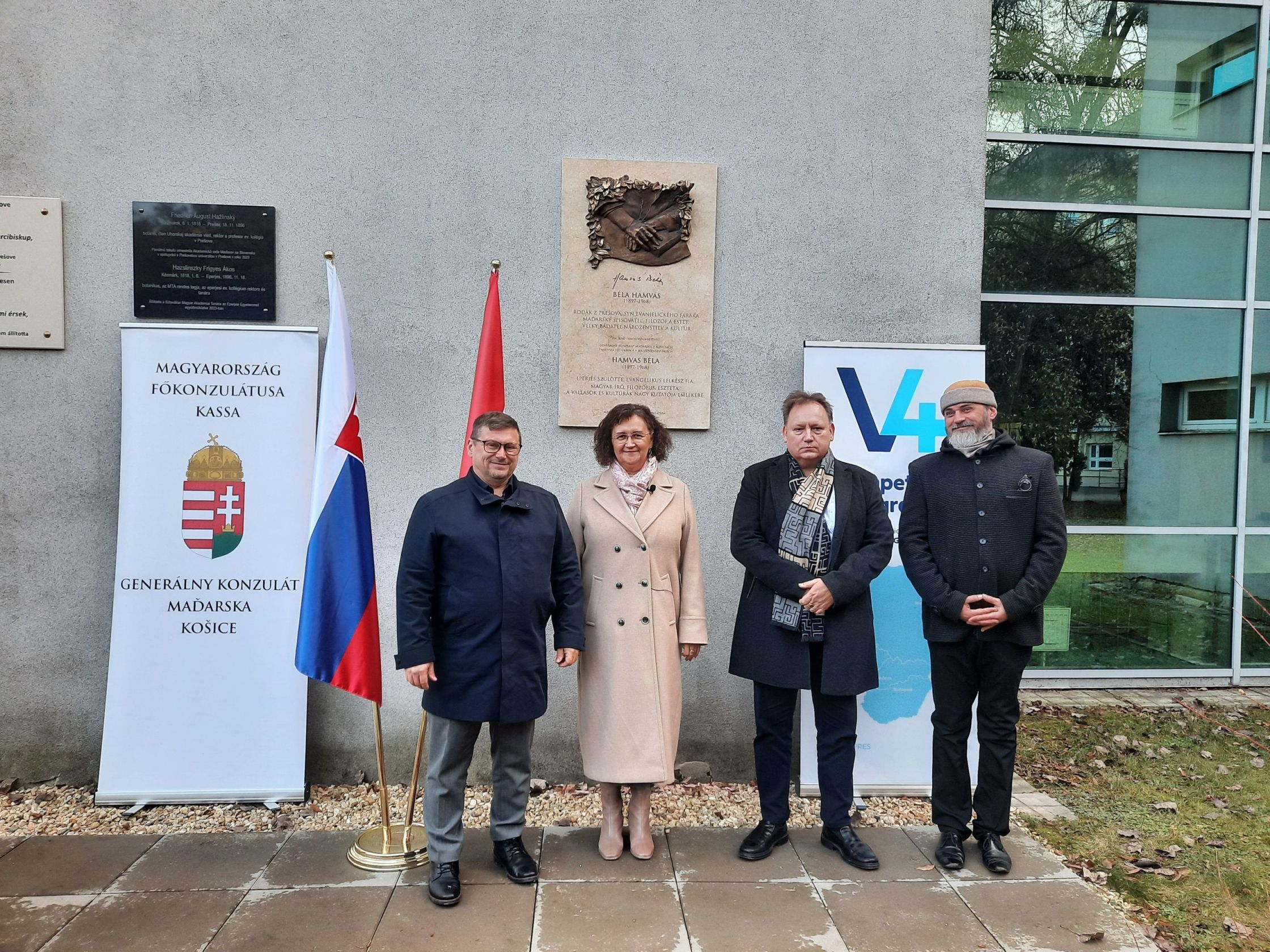 Hamvas Béla eperjesi emléktáblájának átadója